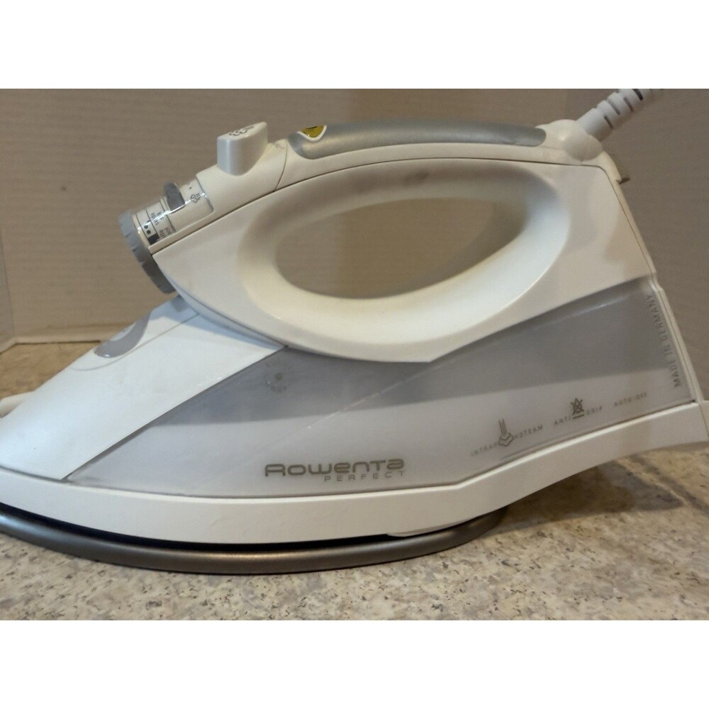 Rowenta Perfect Steam Iron Platinium Soleplate DX86 Made in Germany Tested